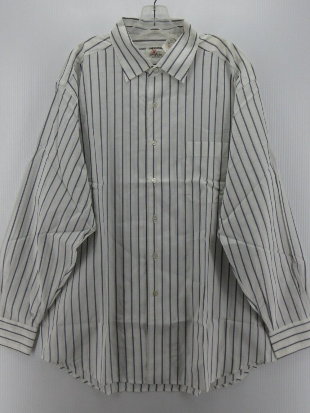VINTAGE Lorenzini Shirt XXL Neiman Marcus Striped Woven Italy $265 NEW